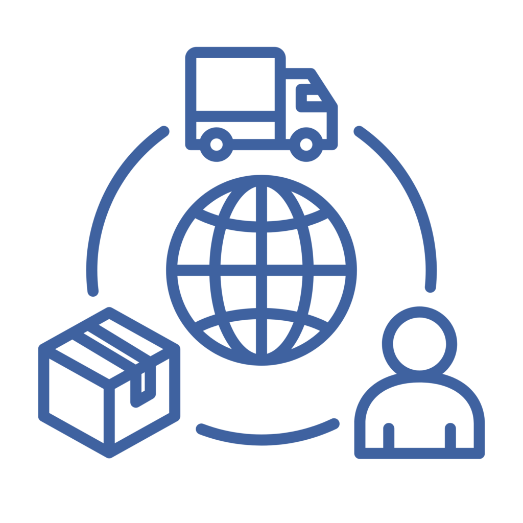 Supply chain icon